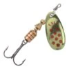 CUILLER TOURNANTE EVIA DOTTY MOD 11 - OR POINTS ROUGES -Daiwa Soldes cuiller tournante evia dotty mod 11 or points rouges z 1639 163916